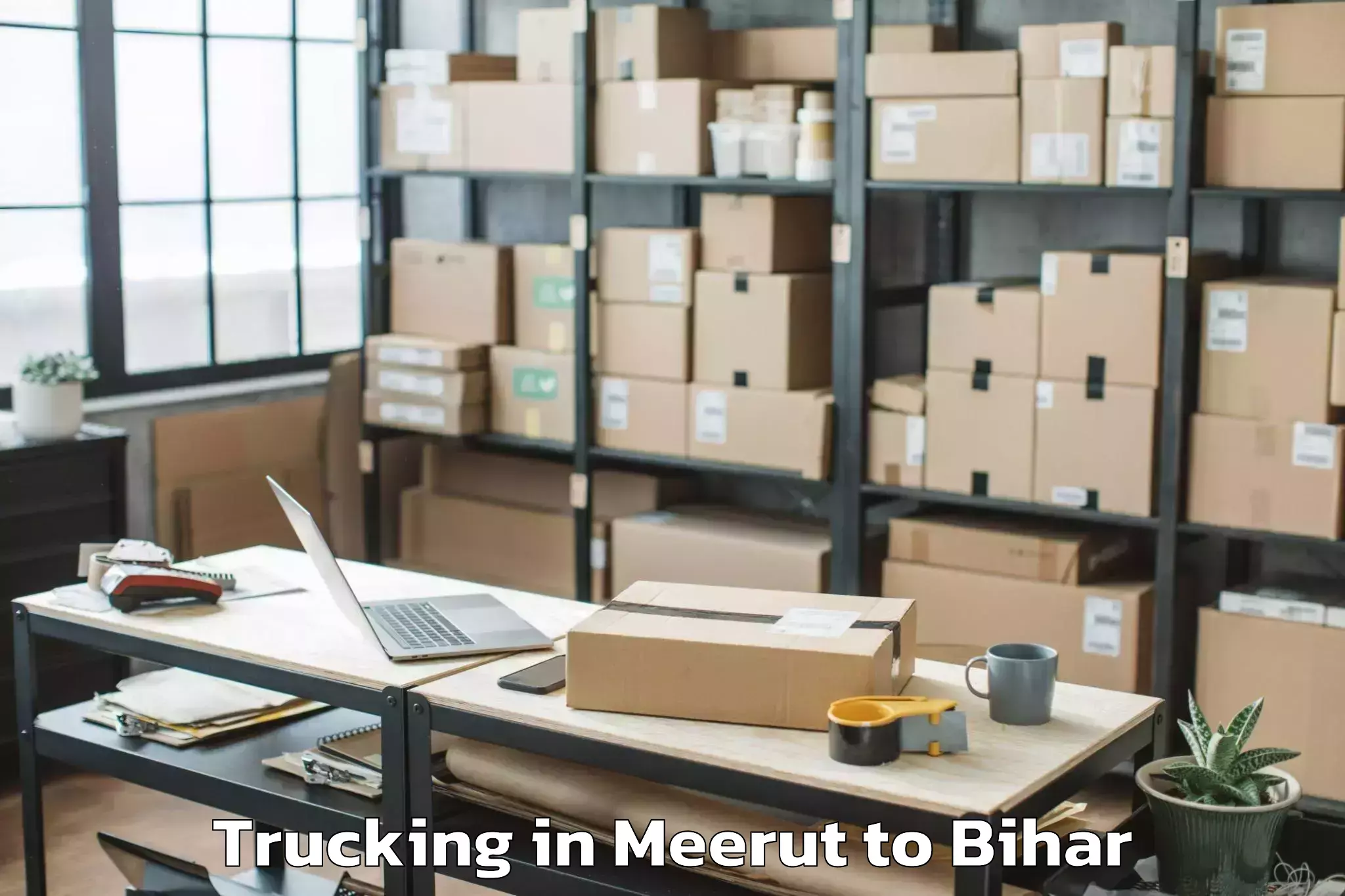 Leading Meerut to Akorhi Gola Trucking Provider